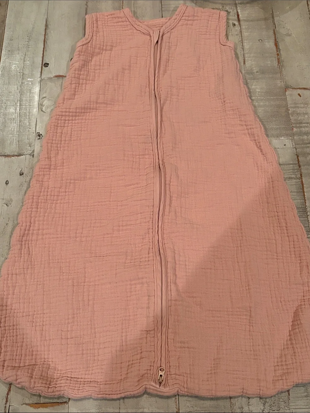 Konssy Dusty Rose 6-12 Month Muslin Baby Sleep Sack